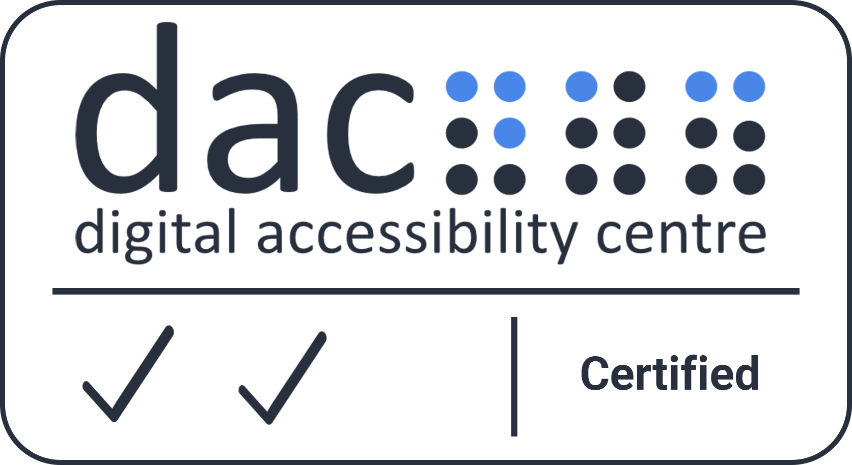 Digital Accessibility Centre Accreditation Certificate opens in a new window