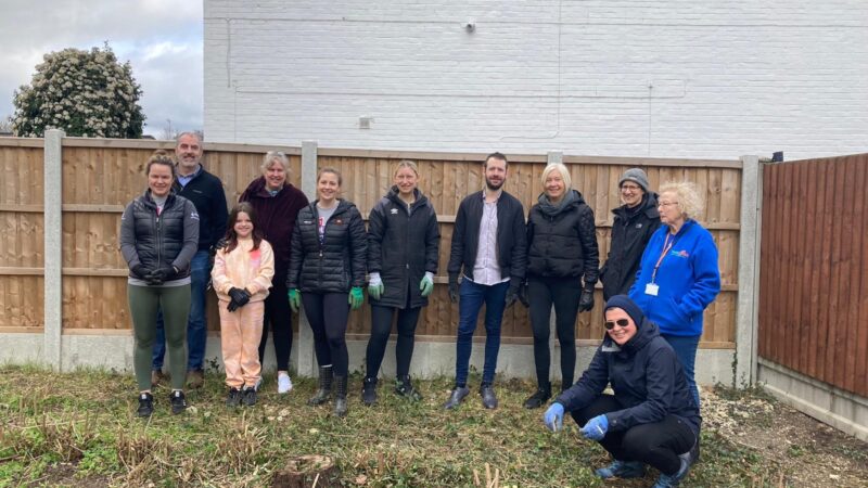 Community members who have worked on the garden